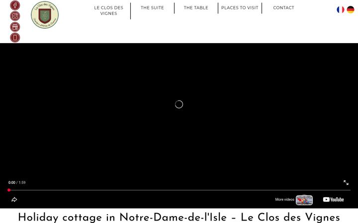 Screenshot of leclosdesvignes27.com
