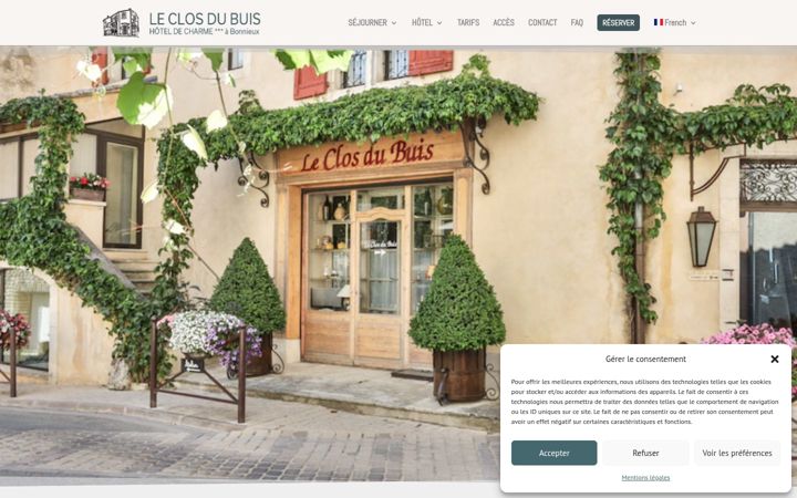 Screenshot of leclosdubuis.fr