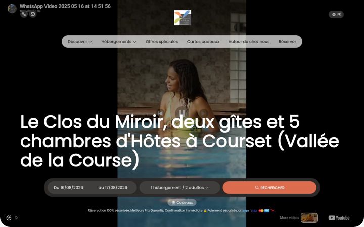 Screenshot of leclosdumiroir.fr