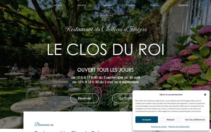 Screenshot of leclosduroi-angers.fr