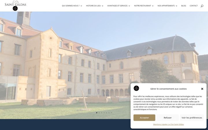 Screenshot of leclossaintgildas.fr