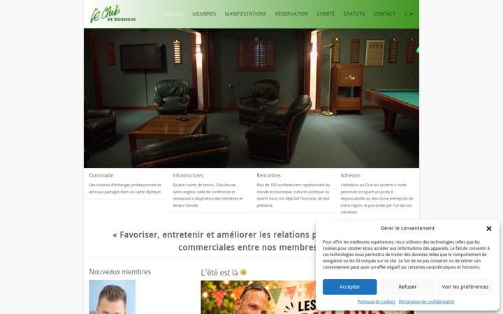 Screenshot of leclub-boussens.ch