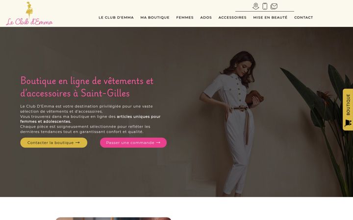 Screenshot of leclub-demma.fr