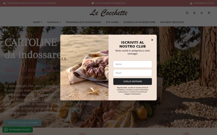 Screenshot of lecocchette.it