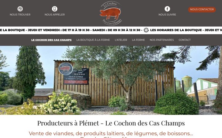 Screenshot of lecochondescaschamps.fr