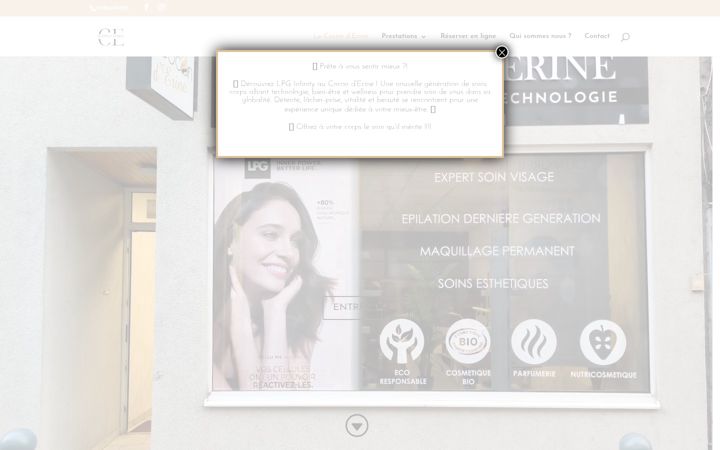 Screenshot of lecoconderine.com