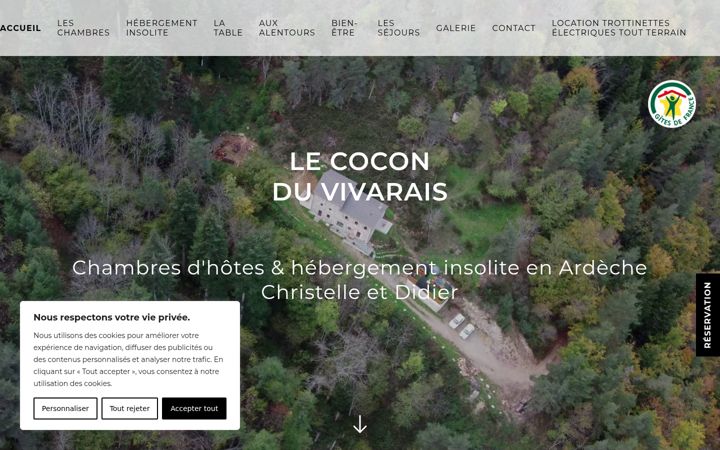 Screenshot of lecoconduvivarais.fr