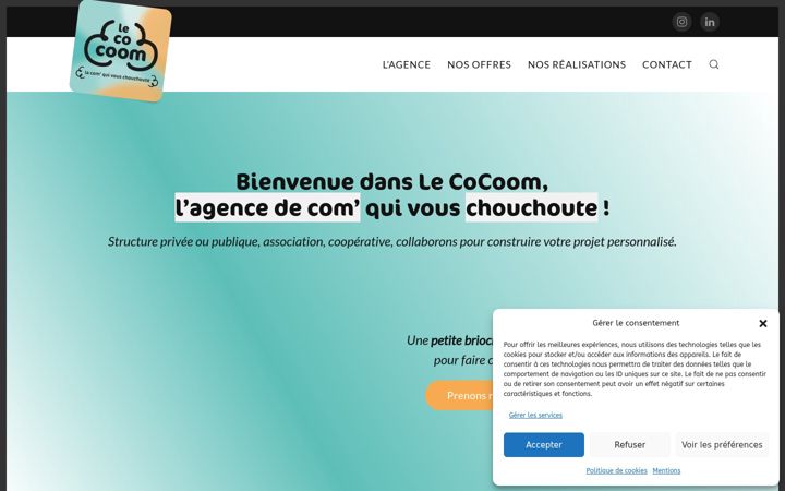 Screenshot of lecocoom.fr