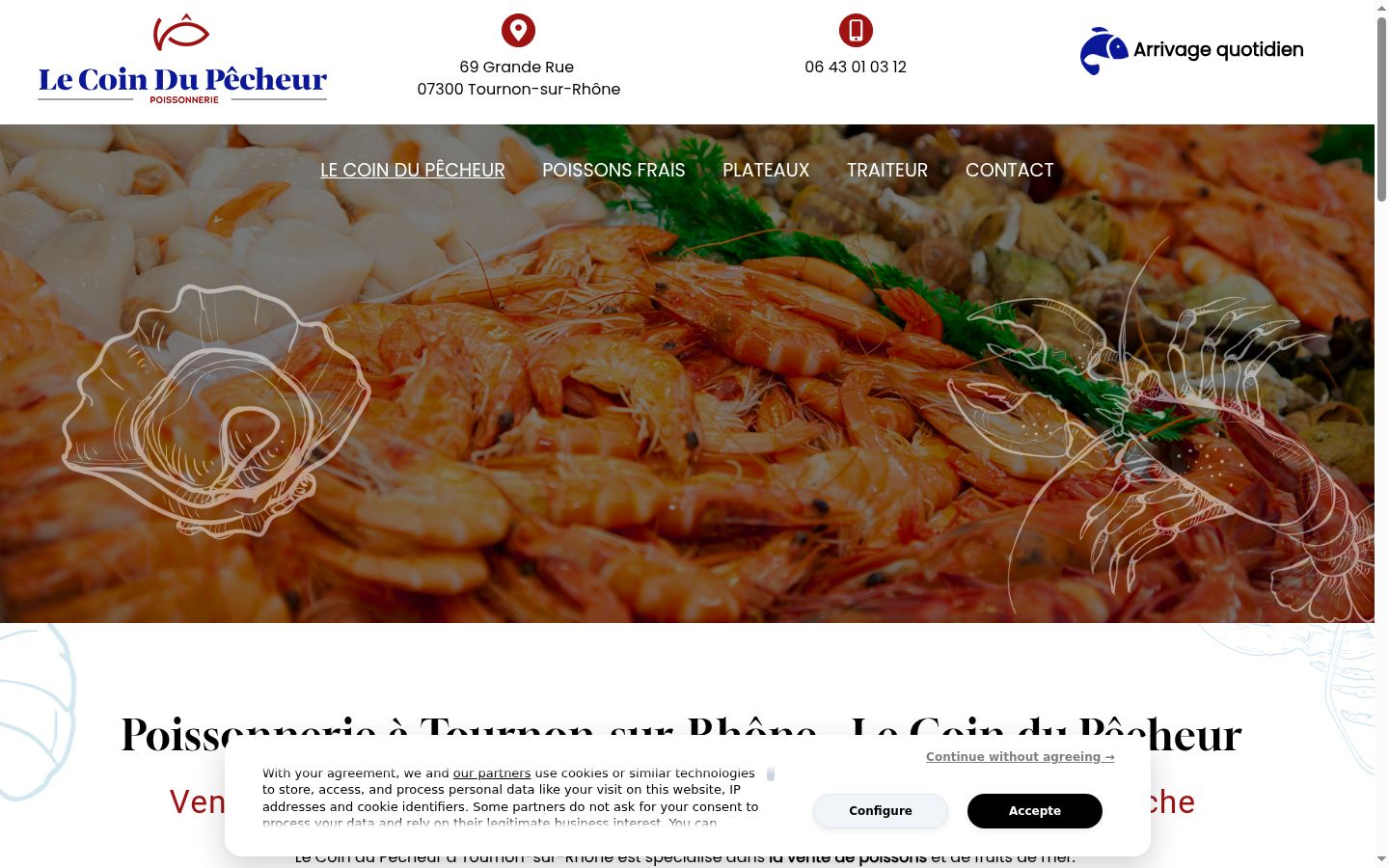 Screenshot tal-banner tal-kunsens muri qabel kwalunkwe interazzjoni