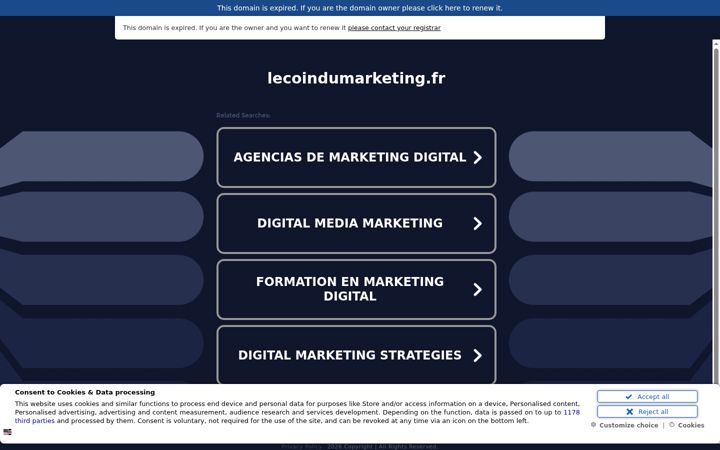 Screenshot of lecoindumarketing.fr