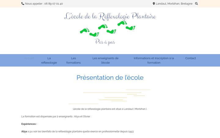Screenshot of lecoledelareflexologie.fr