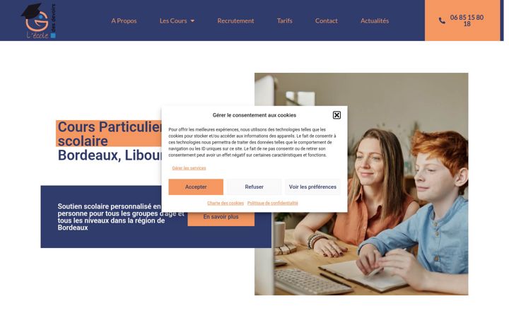 Screenshot of lecoledesdevoirs.fr