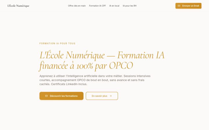 Screenshot of lecolenumerique.fr