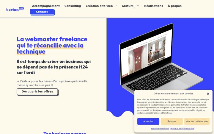 Screenshot of lecolibriduweb.fr