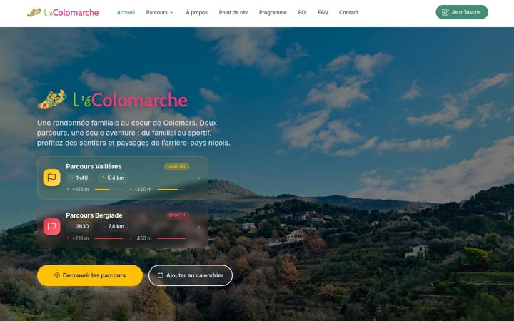 Screenshot of lecolomarche.fr