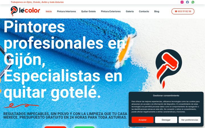 Screenshot of lecolor.es