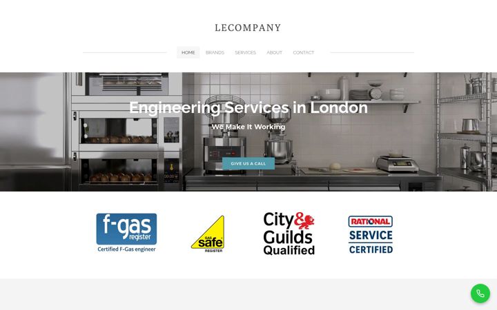 Screenshot of lecompany.co.uk