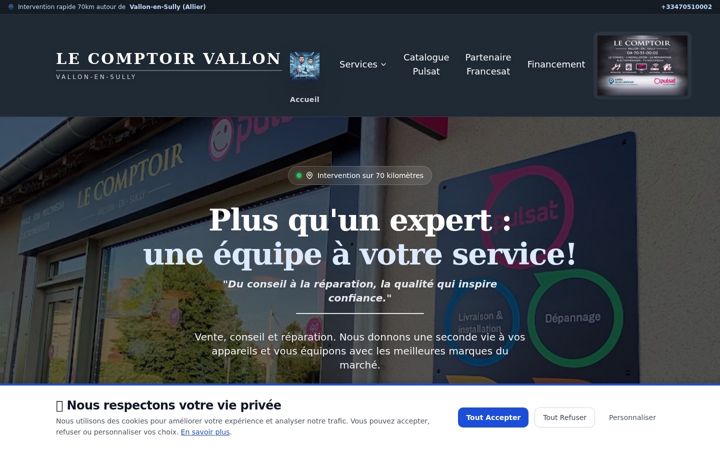 Screenshot of lecomptoir-allier.fr