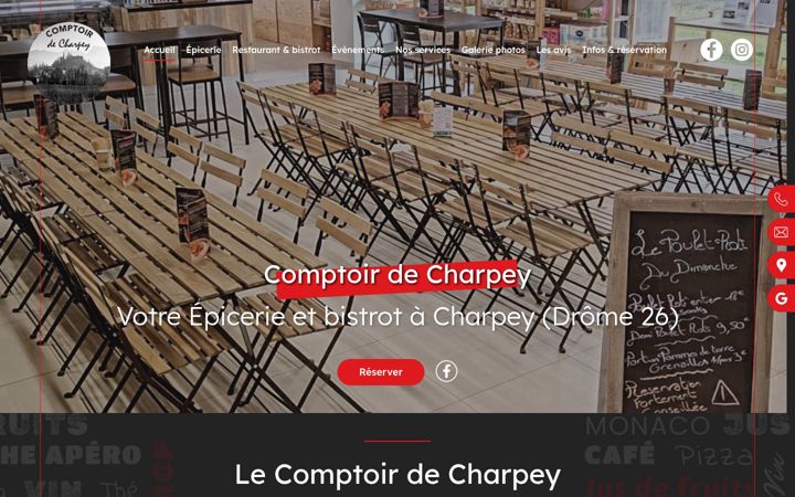 Screenshot of lecomptoir-decharpey.fr