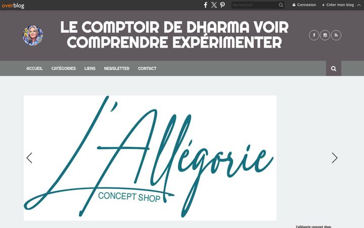 Screenshot of lecomptoirdedharma.com