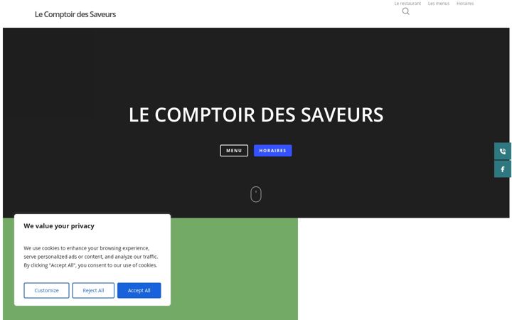 Screenshot of lecomptoirdessaveurs.org