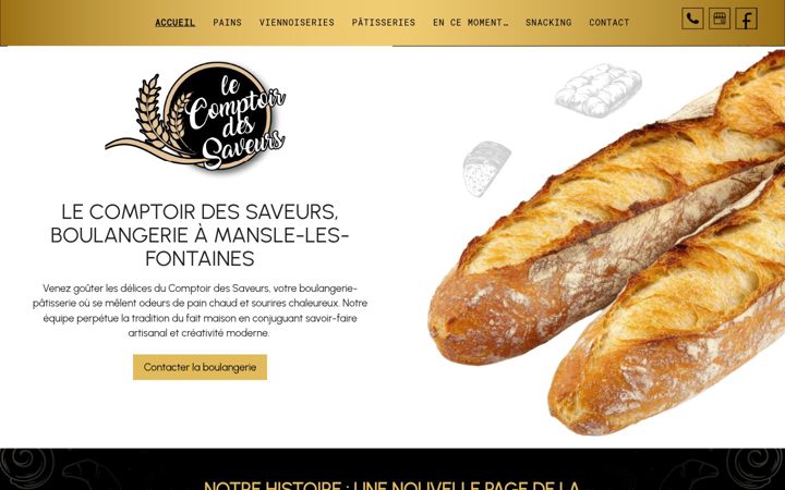 Screenshot of lecomptoirdessaveurs16.fr