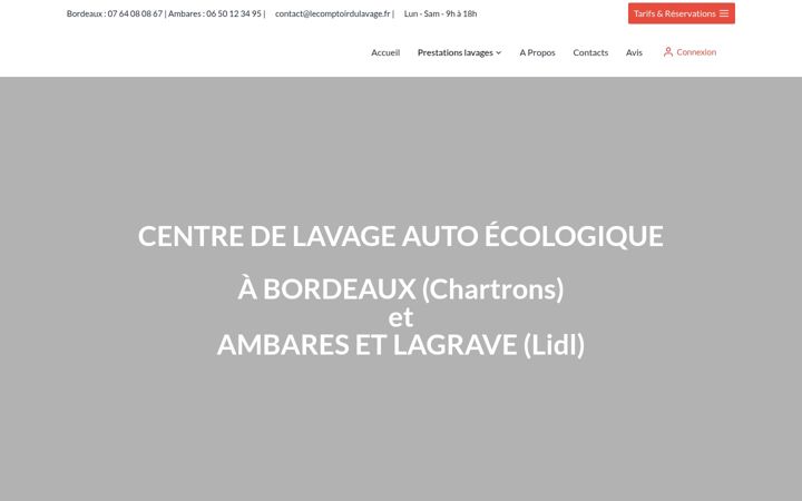 Screenshot of lecomptoirdulavage.fr