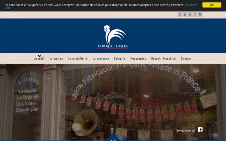 Screenshot of lecomptoirfrancais.net