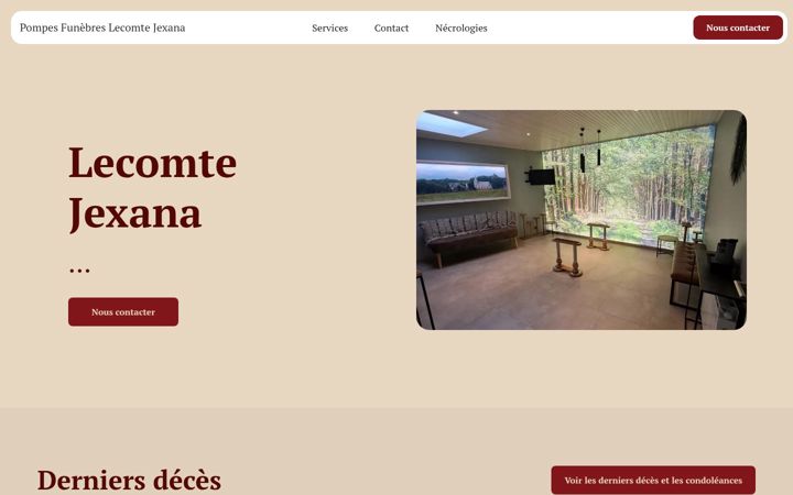 Screenshot of lecomte-jexana.be