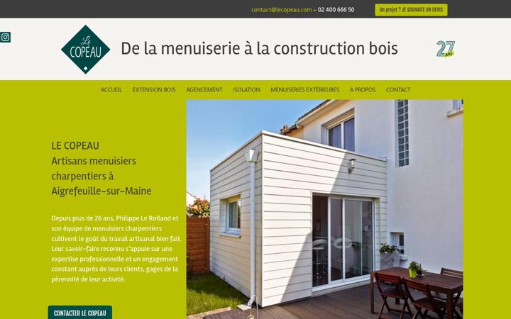 Screenshot of lecopeau.com
