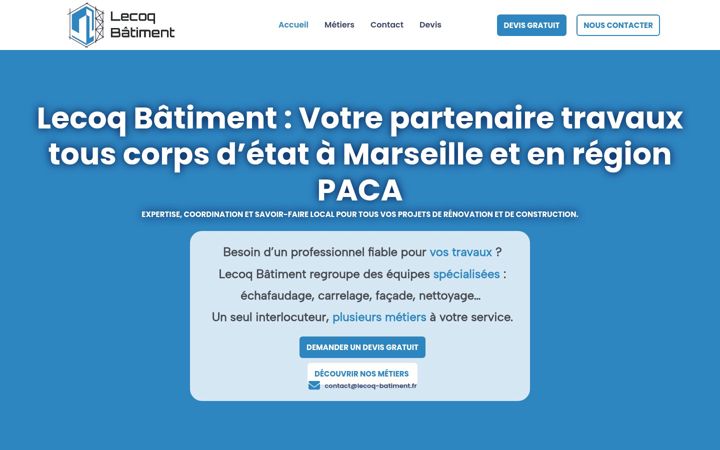Screenshot of lecoq-batiment.fr