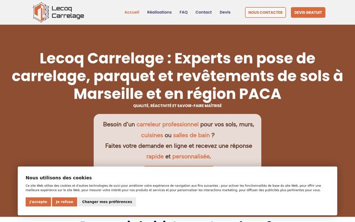 Screenshot of lecoq-carrelage.fr