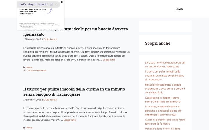 Screenshot of lecosedicasaolbia.it