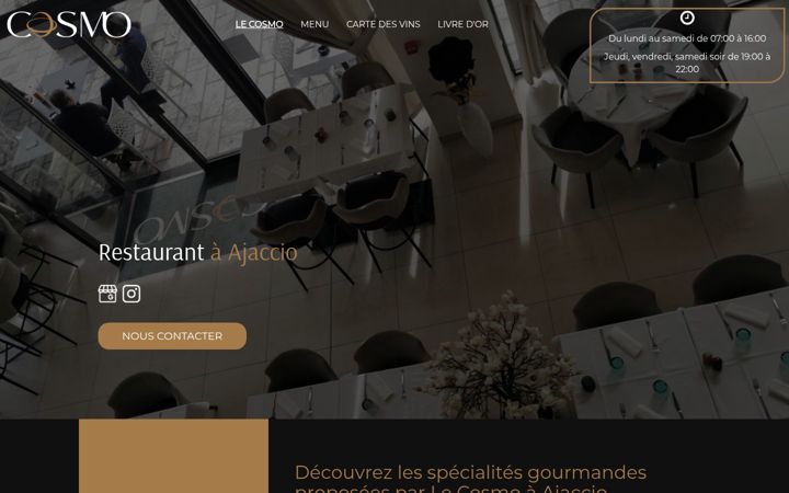 Screenshot of lecosmoajaccio.fr