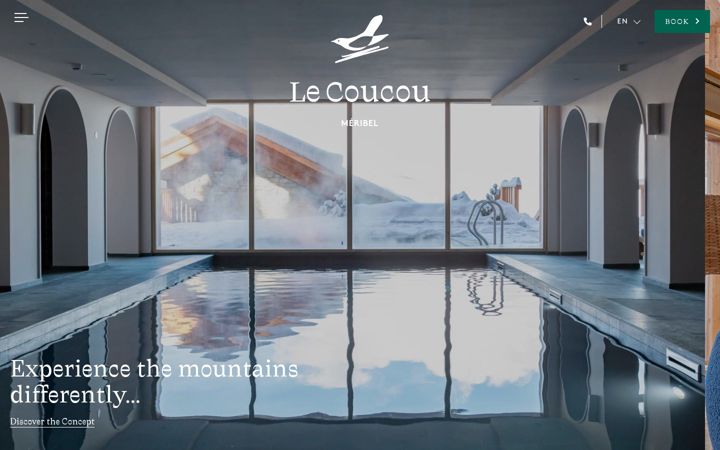 Screenshot of lecoucoumeribel.com