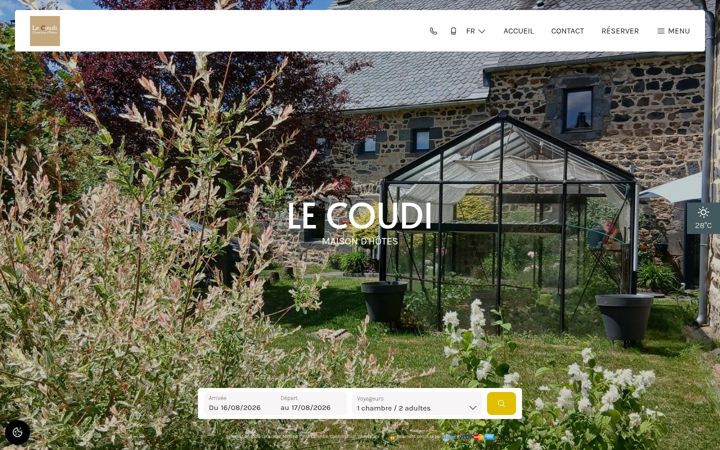 Screenshot of lecoudi.com