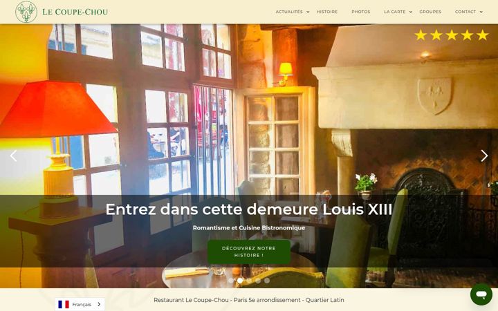 Screenshot of lecoupechou.com