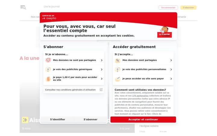 Screenshot of lecourrierdhirson.fr