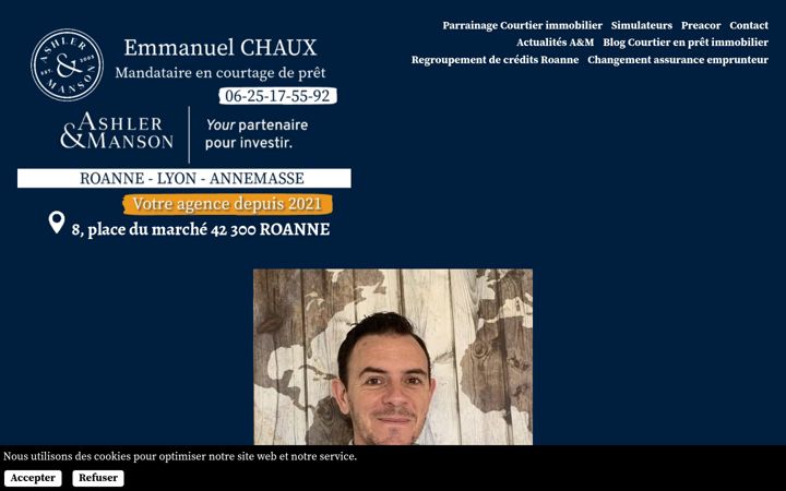 Screenshot of lecourtierdu42.fr