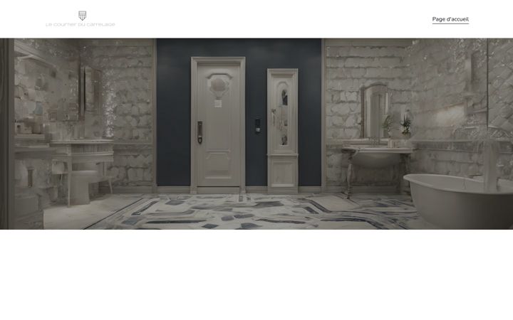 Screenshot of lecourtierducarrelage.com