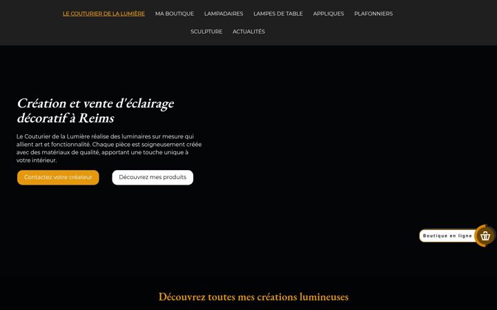 Screenshot of lecouturierdelalumiere.com
