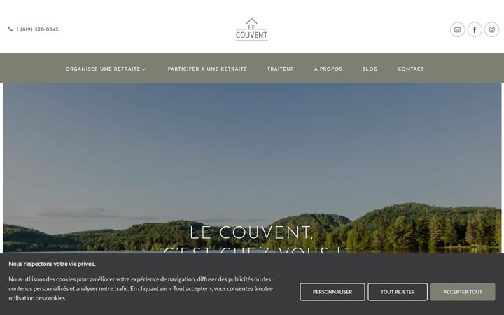 Screenshot of lecouvent.ca
