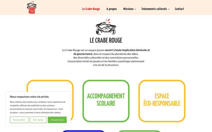 Screenshot of lecraberouge.fr