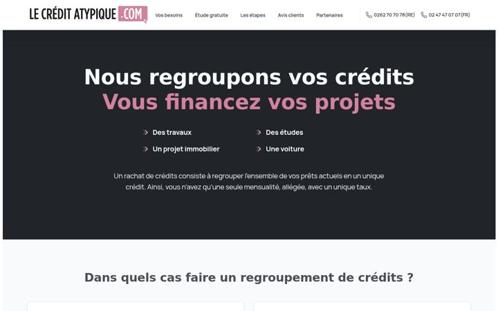 Screenshot of lecreditatypique.com