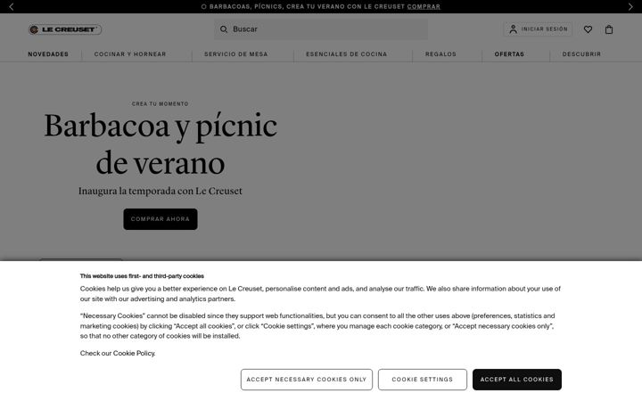 Screenshot of lecreuset.es