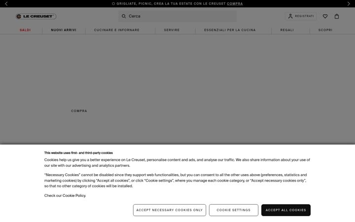 Screenshot of lecreuset.it