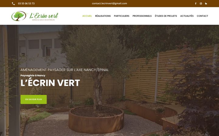 Screenshot of lecrin-vert.fr