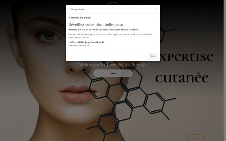 Screenshot of lecrinduvisage.fr