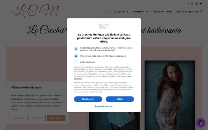 Screenshot of lecrochetmonique.com
