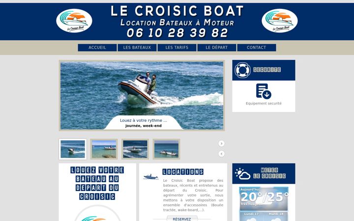 Screenshot of lecroisicboat.com